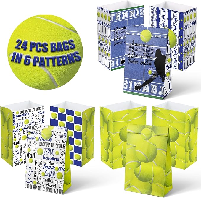 Tennis Party Favor Bags for Kids – 24 Pcs Tennis Gift Bags - Image 4