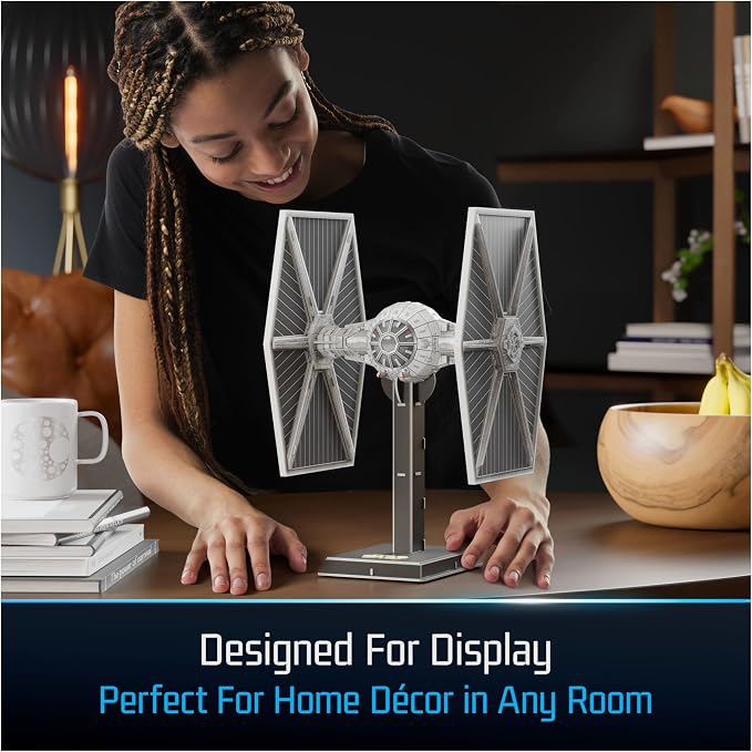 4D Build, Star Wars Imperial Tie Fighter 3D Model Kit, Star Wars Collectibles & - Image 5