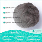 Kondoos Natural Wool roving, 2 OZ. Best Wool - Image 3