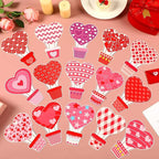 AUGSUN 60pcs Valentine's Day Bulletin Board Decorations Hot Air Balloon Cutouts - Image 3
