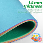 Peryiter 150 Pcs Back to School Pastel Felt Sheets Bulk - Image 3