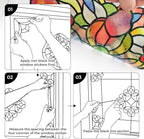 ADD.HERES Window Stickers, ‌Stained Glass Window Privacy Film, UV Blocking - Image 3