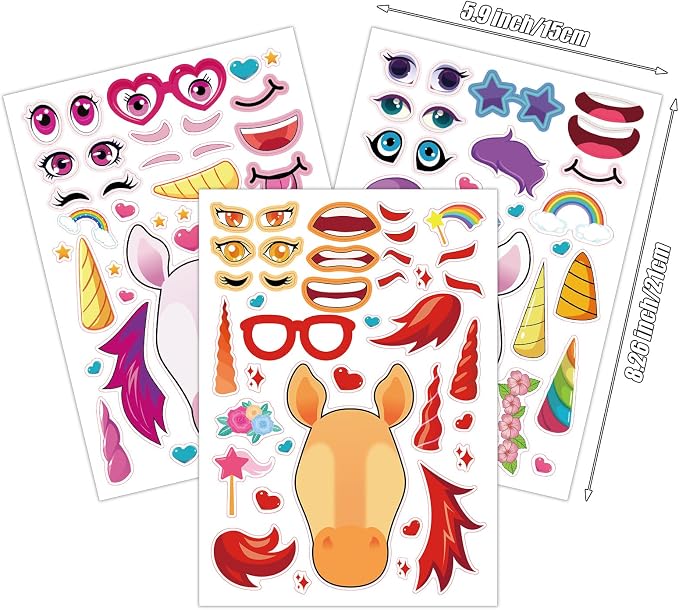48 Sheets Create Unicorn of Dreams Stickers, Make Your Own Stickers - Image 2