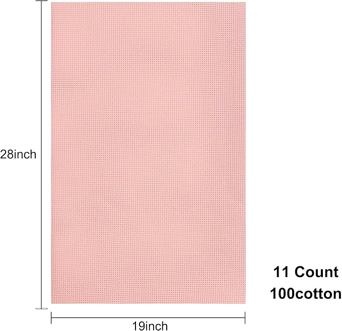 Aida Cloth 11 Count Cross Stitch Fabric, 19×28inch | Enables Easy Needle - Image 2
