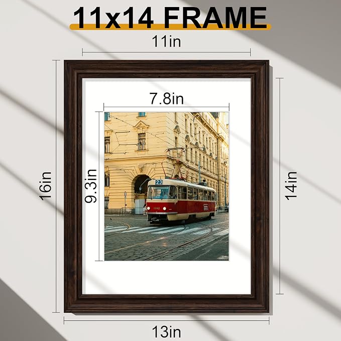 Vittanly 11x14 Picture Frames Set of 2, Ornate Vintage Photo Frame - Image 5