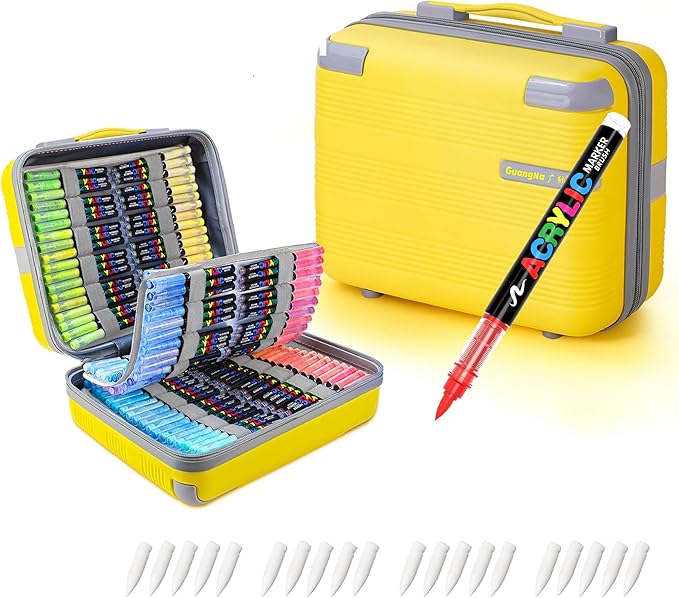 Guangna Acrylic Paint Markers Set -360 Colors, Waterproof Permanent Liquid by GuangnaArtSupplies