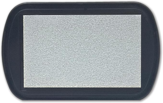 Jacquard ColorPad Archival Pigment Ink Stamp Pads- Metallic Platinum - Image 2