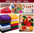 HaoFeijh Felt Fabric 36 * 36 Inch Wide 1.6mm, Fabric Sheets Soft Woven Acrylic - Image 3