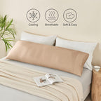 BEDELITE Body Pillow Case Cover, Rayon Made from Bamboo, Cooling Body Pillow - Image 5
