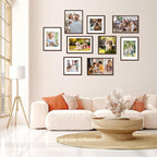 FIXSMITH 11x17 Picture Frame Brown Set of 2, Photo Frame - Image 7