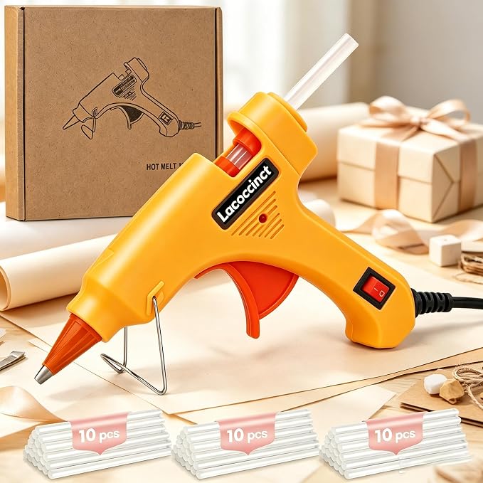 Hot Glue Gun Kit with 30 Glue Sticks, 20W Mini Glue Gun Set | Fast Preheating - Image 6