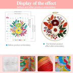 Zhenqing Floral Bouquet Cross Stitch Kit - Image 3