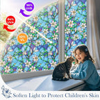 Coavas Static Cling Privacy Window Film, 96% UV & Heat Blocking, Stained Glass - Image 3