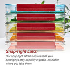CATOOMUU 3-Pack 9x13 Shallow Flat Clear Plastic Project Case Storage Box | - Image 5