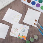50 Sheets Watercolor Paper 3.5 x 2, 300 GSM Deckled Edge Paper Rough/Textured - Image 5
