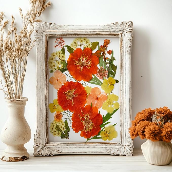 85Pcs Pressed Flowers for Crafts, Colorful Dried Flowers for Crafts Real - Image 9