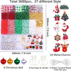 BBita 3680pcs Christmas Polymer Clay Beads Charms - Image 2