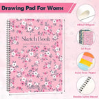 12 Pack Sketch Book, 9 x 12Inch Sketchbook, 68lb/100gsm Top Spiral Bound Sketch - Image 2