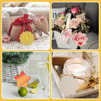Flower 30pc 5Types Unfinished Wooden Gift Ornaments DIY Craft Birthday Present - Image 4