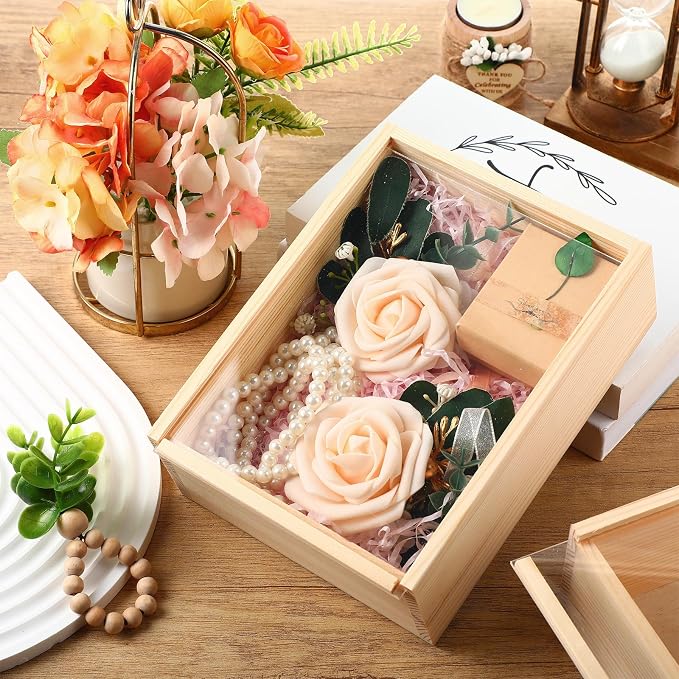 Thyle 18 Pcs Unfinished Wood Display Boxes - Image 4