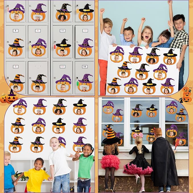 gisgfim 80Pcs Halloween Cutouts Witch Party Decorations Bulletin Board Pumpkins - Image 6