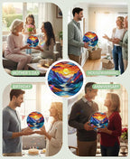 Acrylic Puzzle Suncatcher, Sunset Mountain Rive Sun Catcher - Image 4