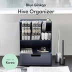 BLUE GINKGO Hive Desk Organizer – Vertical 6-Compartment, Full-drawer Storage – - Image 2