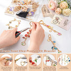 569Pcs Charms Lip Gloss Keychain Making Kit, Bracelet Making Kit, DIY Bag Charm - Image 4