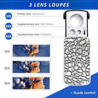 HMKIS Jewelers Loupe, 2 Pack Magnifying Glass - Image 3