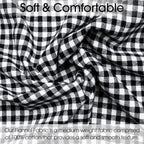 Pico Textiles 20 Yards Bolt Black and White Buffalo Plaid Checkered Flannel - Image 3