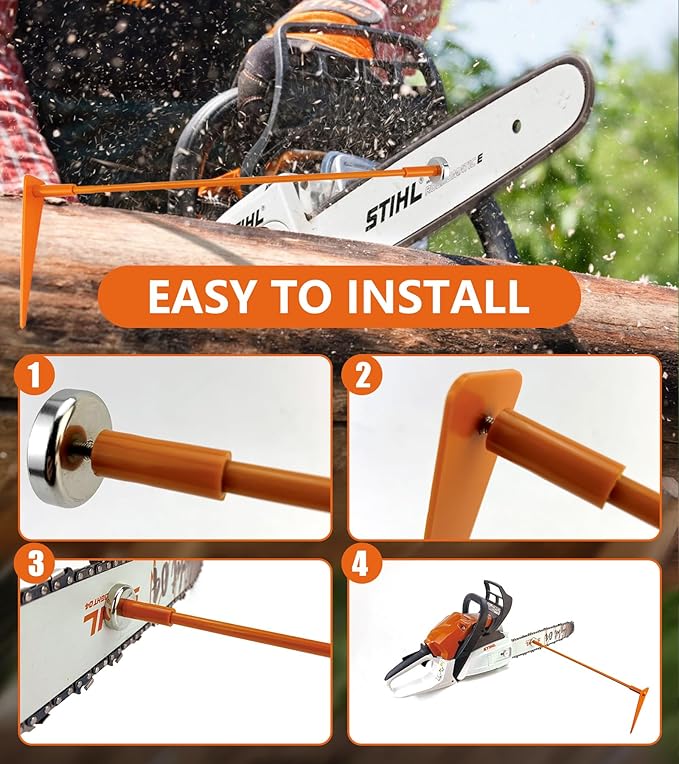 Firewood Measuring Tool, 1 Pack Magnetic Chainsaw Measuring Tool, Fire Wood - Image 5