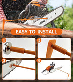 Firewood Measuring Tool, 1 Pack Magnetic Chainsaw Measuring Tool, Fire Wood - Image 5