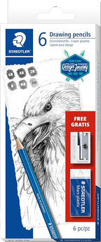 Staedtler Mars Lumograph Art Set | 6 Assorted Sketch Pencils by Staedtler