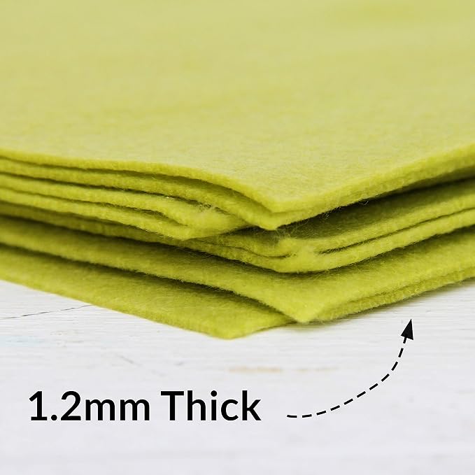 Threadart Moss Green Premium Felt Sheets - Image 3