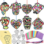 Eersida 32 Pcs Mothers Day Suncatchers Paper Craft Set DIY Flower Shaped by Eersida