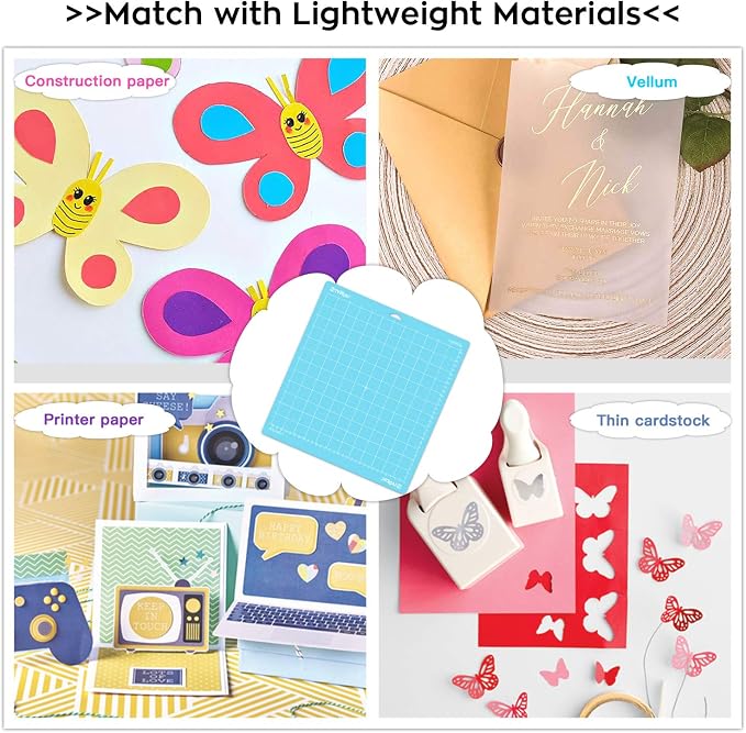 HTVRONT Light Grip Cutting Mat, 3 Pack Cutting Mat 12x12 Compatible - Image 2