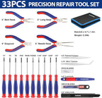 WORKPRO 33PCS Precision Repair Tool Set Includes Pliers Set, Screwdrivers Set - Image 2