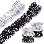 AnyDesign 6 Rolls 47Ft Ruffled Bulletin Board Borders Fabric Bulletin Border by AnyDesign