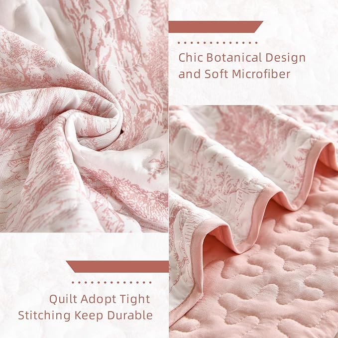WONGS BEDDING Botanical Quilt Set Full Size - Image 5