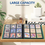 Card Binder, EDUDIIU 9 Pockets Premium Trading Card Binders, Cards Collection - Image 5