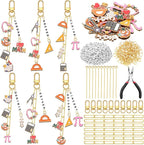 CraftyDream 558 Pcs Math Teacher Charms Keychain Making Kit Back to School by CraftyDream