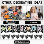 Qyeahkj Composition Bulletin Board Paper Roll Black Dot Bulletin Board - Image 5