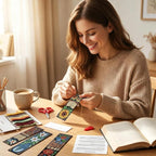 Paintcolor 6PC Mushroom Flowers Counted Cross Stitch Bookmark Kit - Image 4