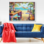 500 Piece Puzzle for Adults, Vacation Jigsaw Puzzle, Seaside Bar Puzzles 500 - Image 6