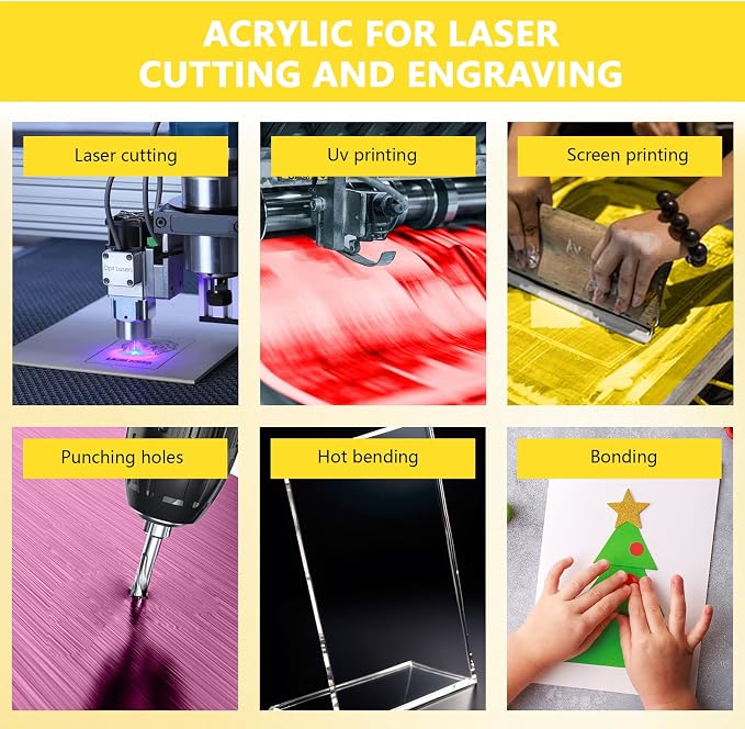 1/8 Thick Inch Acrylic Sheet for Laser Cutting, UV Printed Signs, Home Decor - Image 3