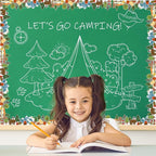 FYSUIMU 65.6 Ft Camping Hiking Bulletin Board Border Back to School Tent Fire - Image 4