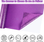 ​TORC Purple Glitter HTV Purple Heat Transfer Vinyl HTV Rolls - Image 2