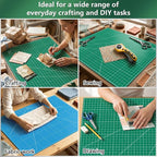 WORKLION 24" x 36" Large Self Healing PVC Cutting Mat, Double Sided, Gridded - Image 7