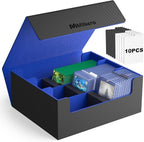 Mlikero Card Deck Case for Trading Cards 1800+, Trading Card Storage Box Fits by Mlikero