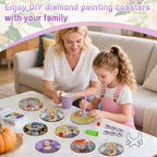DOZEEZOP 8-Pack Diamond Art Coaster Kit - Image 8